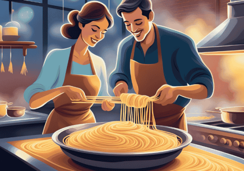 Clase de pasta en pareja